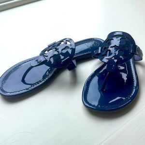 Tory Burch Navy Blue Flip Flops